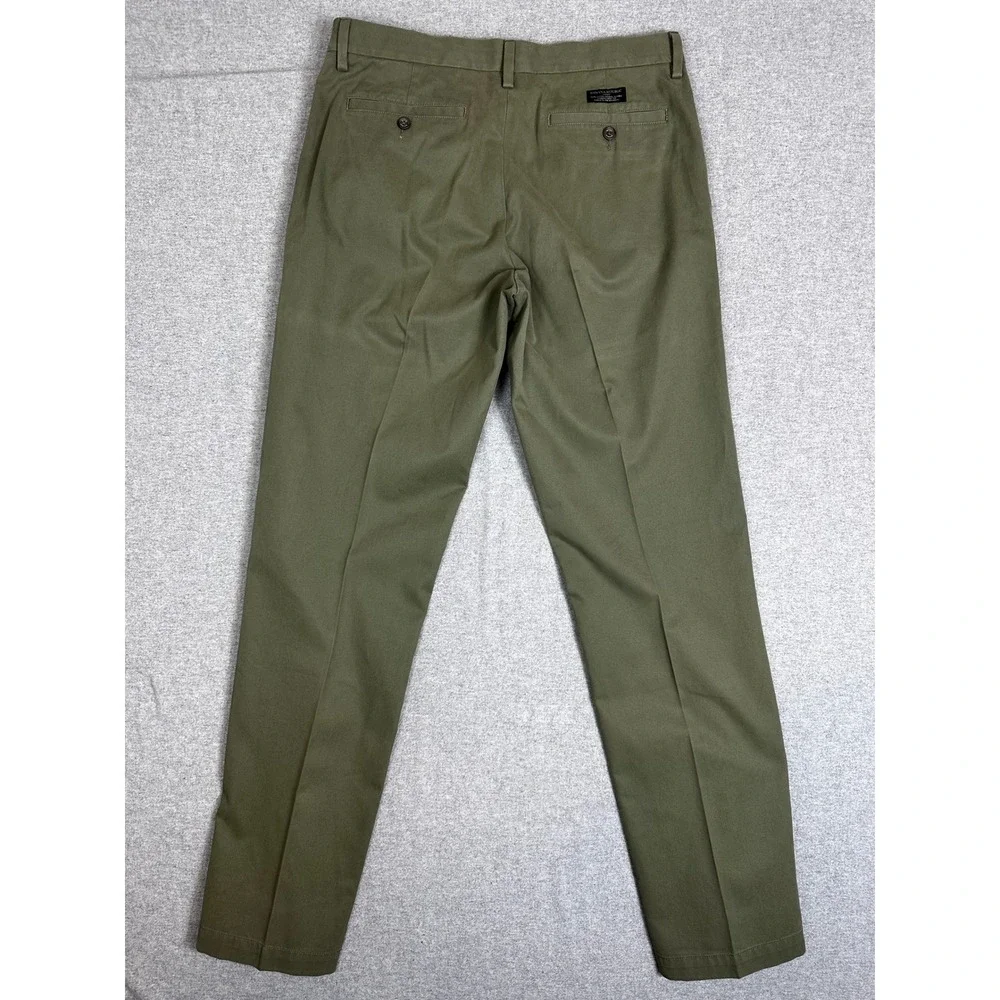 Banana Republic Gavin‎ Chino Pants Mens 32x34 Olive Green Excellent Straight Leg